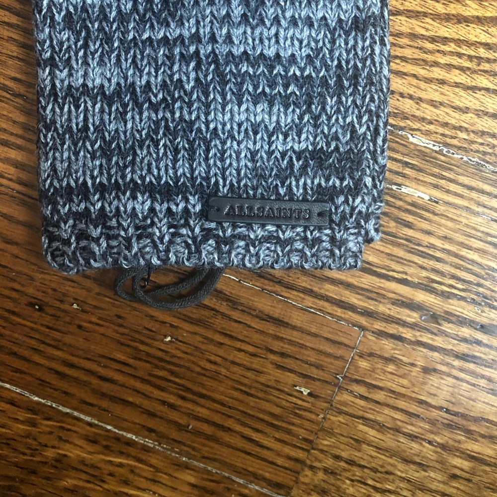 All Saints Marled Armwarmer Grey Marl New - Picture 3 of 6